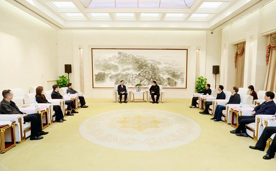 余紅輝與蕪湖市委書記單向前會談