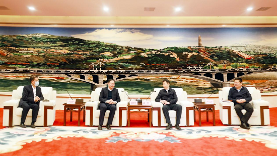 余紅輝拜會陜西省委副書記、延安市委書記趙剛