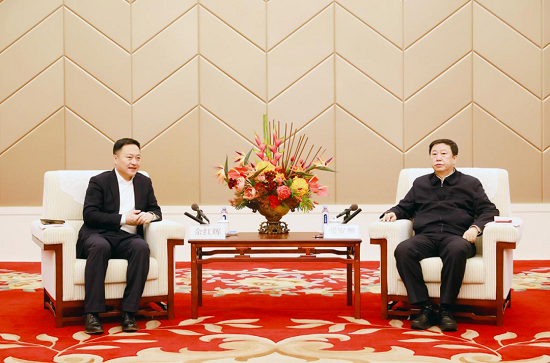 余紅輝拜會黑龍江省委常委、哈爾濱市委書記張安順