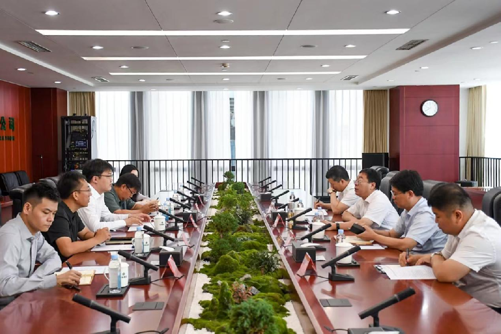 趙家悅與河北省涿州市委書記蔡煒華一行會談